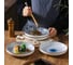 Тарелка ZDK Kitchen, Japanese Collection, цвет голубой, 17,5 см спирали 371593 13