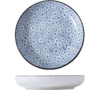 Тарелка ZDK Kitchen, Japanese Collection, цвет голубой, 17,5 см цветы 371592