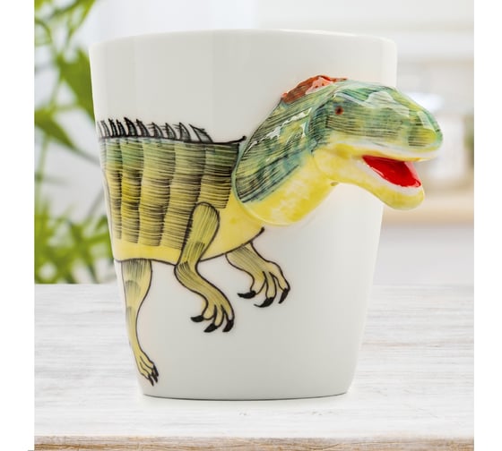 Кружка ZDK Kitchen, Animals, Dinosaur, 400 мл, зеленый cup2