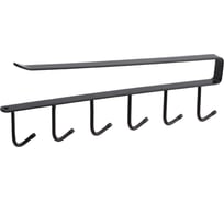 Держатель ZDK Homium, 6 крючков, черный 371564