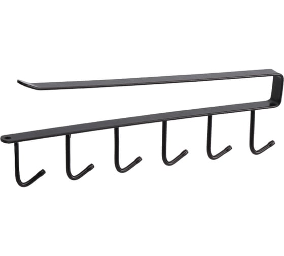 Держатель ZDK Homium, 6 крючков, черный 371564