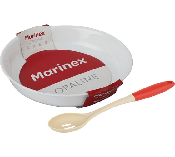 Круглая форма для запекания Marinex 6859 + WKSS24-002 2 л, опаловая, ложка в подарок Б0055556 1