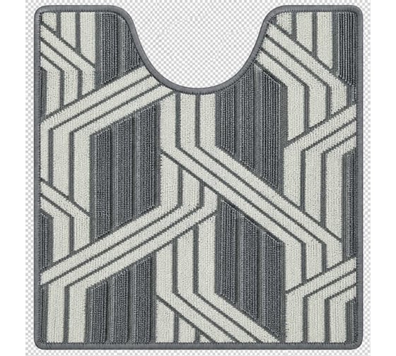 Коврик JOY HOME Глостер 50x50 см, серый HY25FH04 16242