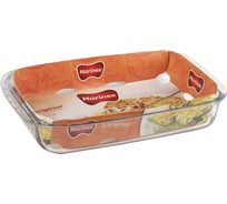 Прямоугольная стеклянная форма для запекания Marinex 5.3 л, 40x25x7 см Б0038476