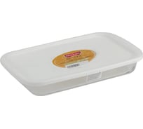 Прямоугольная жаропрочная форма Marinex BPA Free 2.2 л, с пластиковой крышкой, 35x21.6x5.4 см Б0039816