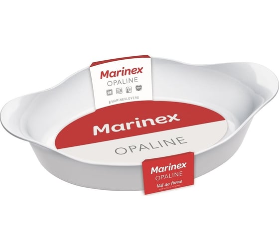 Овальная жаропрочная форма Marinex Опал 1 л, 28.9x17x6.6 см Б0048442 1
