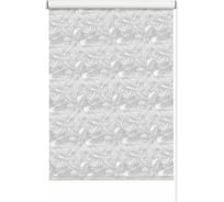 Рулонная штора Эскар Blackout, Palma цвет серебряный 73x160 см 0 81456073160