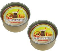 Уличная свеча Антей Candle 100x52 мм, антимоскитная, 2 шт 5060008