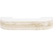 Составной трехрядный потолочный карниз Peora ВИНТАЖ с поворотами дуб песочный 1.8 м 79162