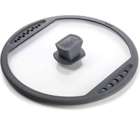 Крышка TALLER 28 см, с силиконовым ободом, с отверстиями для слива жидкости TR-38013