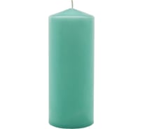 Свеча Lumi бочонок 70x180 мм, цвет бирюзовый 5070860