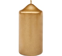 Свеча Lumi бочонок 50x100 мм, цвет золото 5070829