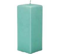 Свеча Lumi призма квадратная 60x60x150 мм, цвет бирюзовый 5078131