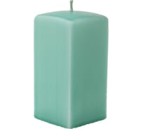 Свеча Lumi призма квадратная 60x60x120 мм, цвет бирюзовый 5078121