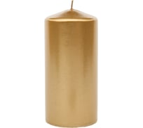 Свеча Lumi бочонок 40x85 мм, цвет золото 5070929