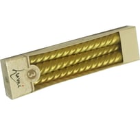 Свеча Lumi витая 22x250 мм, цвет золото, 3 шт 5070745