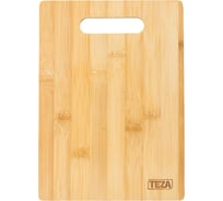 Разделочная доска TEZA Bianca с прямоугольной ручкой, 25x18х1 см, бамбук 40-033