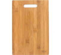 Разделочная доска TEZA Bianca с прямоугольной ручкой, 33x22x1 см, бамбук 40-010