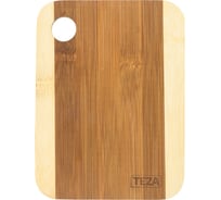 Разделочная доска TEZA Country с круглой прорезью, 20х15х1 см, бамбук 40-029