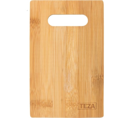 Разделочная доска TEZA Bianca с прямоугольной ручкой, 20x12,5х0,9 см, бамбук 40-032