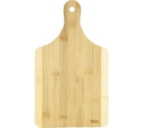 Разделочная доска TEZA Allegra двуцветная с прямой ручкой, 35x20x1.5 см, бамбук 40-013