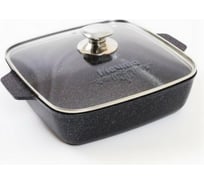 Квадратная жаровня Мечта АП Гранит black 26х26 см 38802