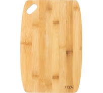 Разделочная доска TEZA Tenerezza c вырезной ручкой, 30x20x1,2 см, бамбук 40-006