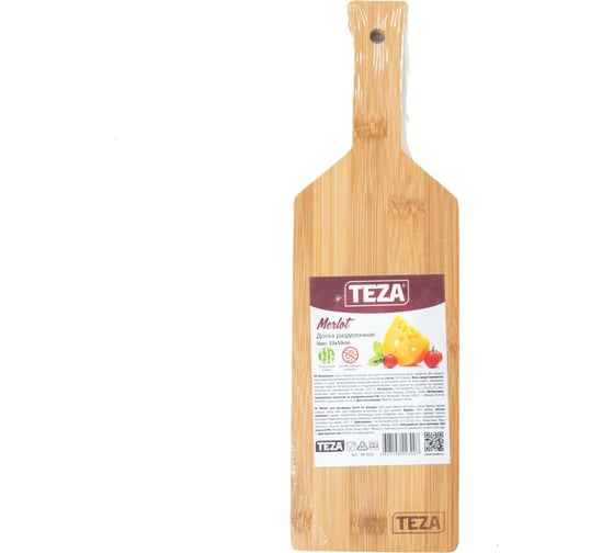 Разделочная доска TEZA Merlot 33х10х1,5 см, бамбук 40-034
