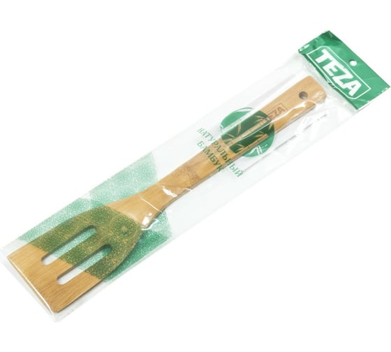 Лопатка TEZA с прорезями, 30 см, бамбук 40-018