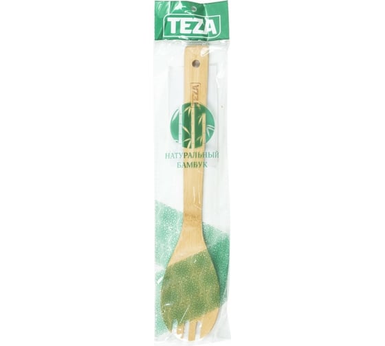 Ложка TEZA с зубчиками, 30 см, бамбук 40-020