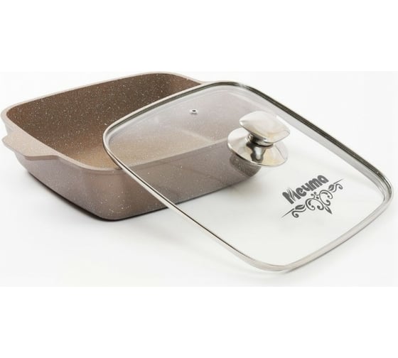 Квадратная жаровня Мечта АП Гранит brown 26х26 см 38806