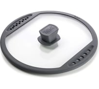 Крышка TALLER 26 см, с силиконовым ободом, с отверстиями для слива жидкости TR-38012