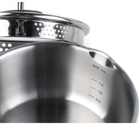 Кастрюля TALLER с крышкой 18x9.4 см, 2,2 л TR-17246