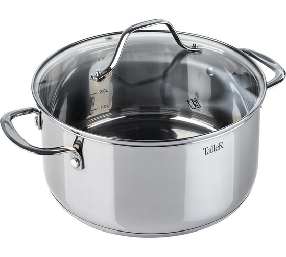 Кастрюля TALLER Элиас с крышкой, 24x11,5 см, 5,0 л TR-11084