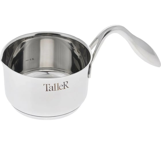 Ковш TALLER с крышкой, 14.0х8.5 см, 1.2 л, внешний диаметр дна 12.1 см TR-1119