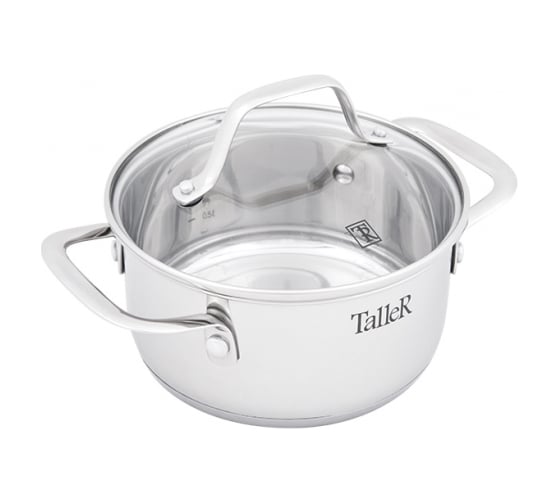 Кастрюля TALLER 16х8 см, 1,5 л, внешний диаметр дна 14,5 см TR-1081