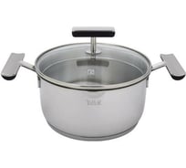 Кастрюля TALLER 18x9.4 см, 2,2 л, толщина стенок 0.5 мм, толщина дна 4.0 мм TR-7246