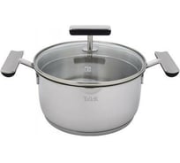 Кастрюля TALLER с крышкой 20x10.5 см, 3,0 л, толщина стенок 0.5 мм TR-7247
