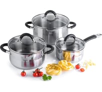 Набор посуды TALLER Телфорд 6 предметов, подходит для всех типов плит включая индукционную TR-17190