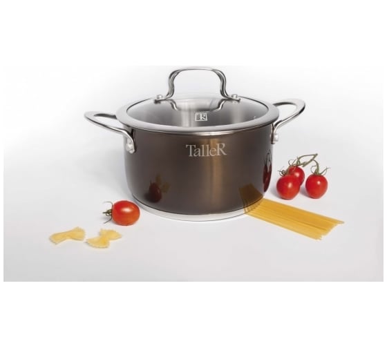 Кастрюля TALLER 24 см, 6,0 л, внешний диаметр дна 21,8 см TR-7294