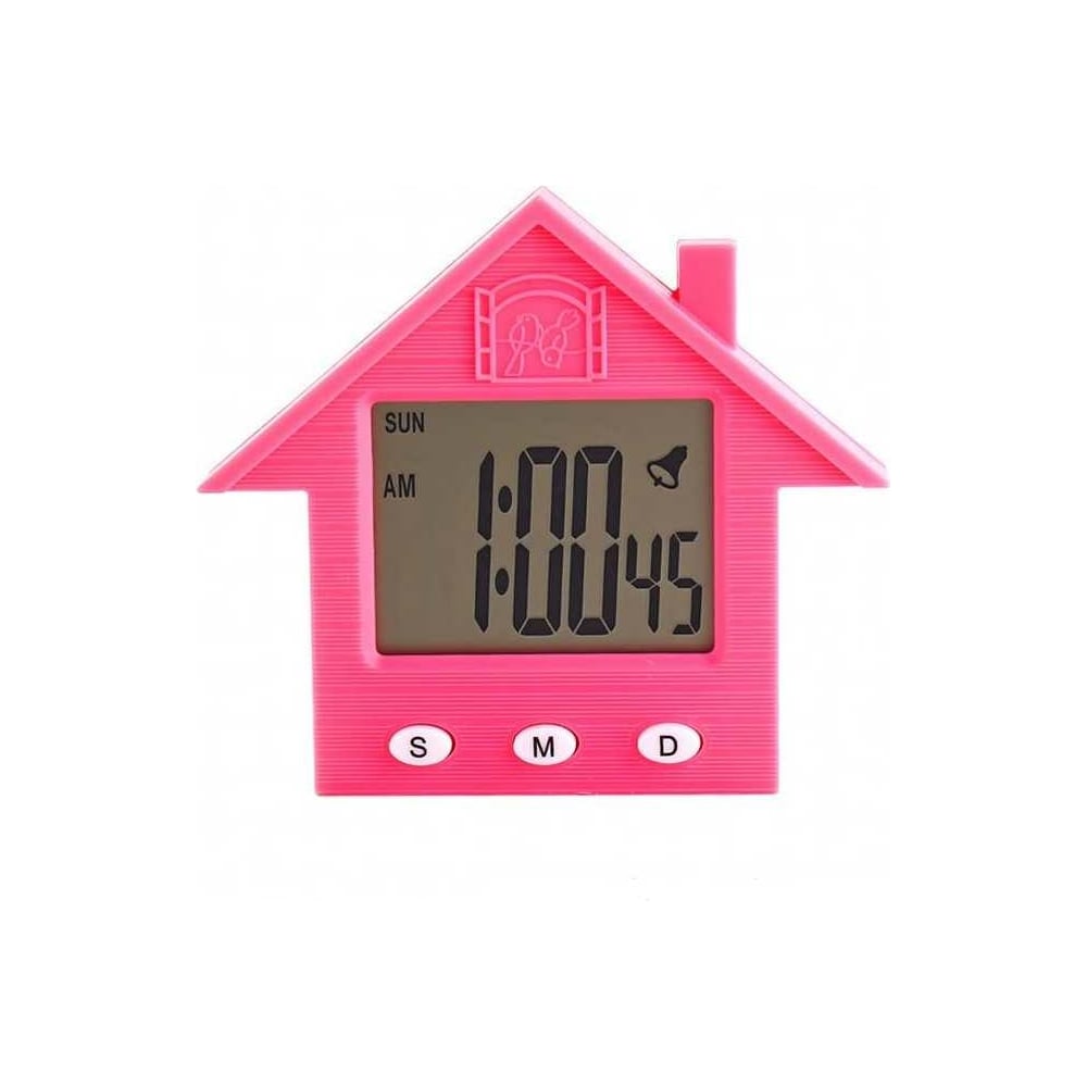 Электронные часы-будильник Beroma Домик с магнитом розовый 07707848 ...