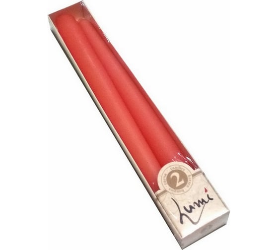 Античная свеча Lumi 22x250 мм, цвет лососевый, 2 шт 5070665