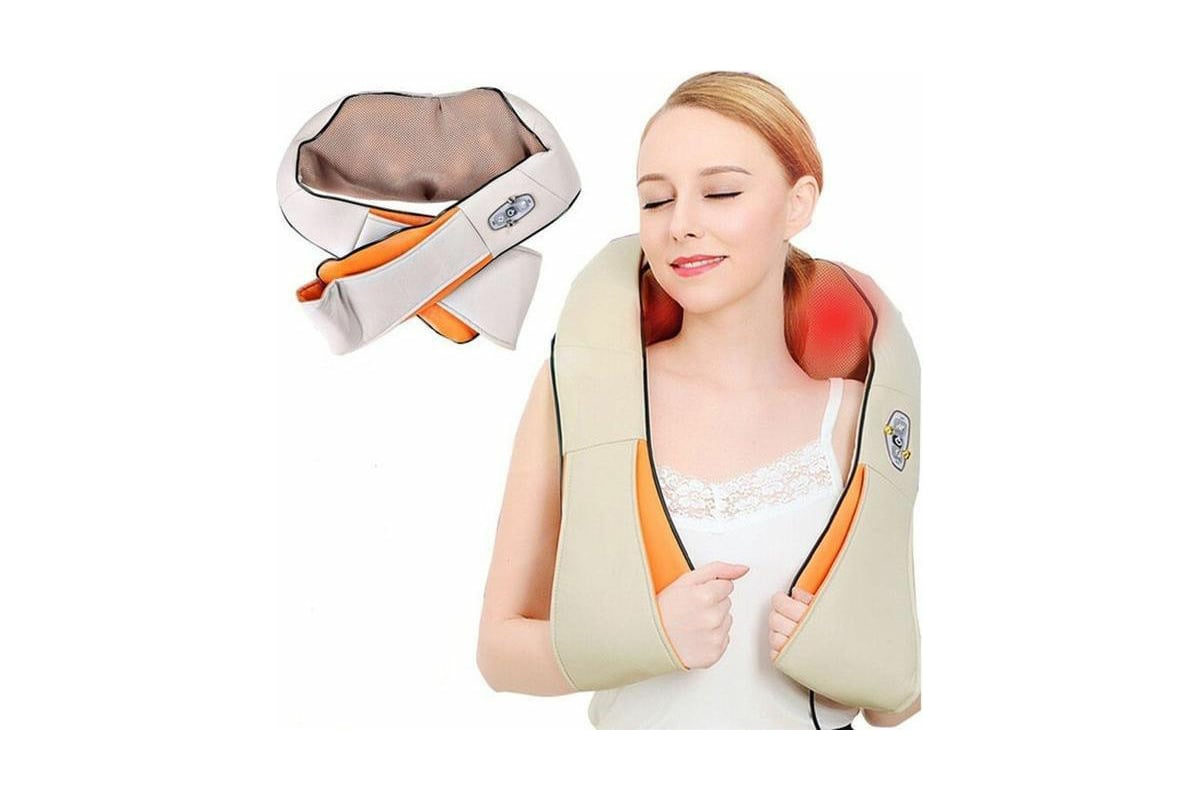 Massager of neck kneading. Массажер-пояс роликовый Neck kneading универсальный. Массажер для плеч и шеи Massager of Neck kneading. Массажер для шеи Comtek 1007.