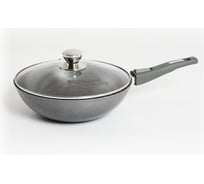 Сковорода ВОК Мечта АП Гранит 28 см, со съемной ручкой и стеклянной крышкой с078701