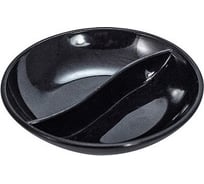 Соусник BORA 50 мл, Н18хD85 мм, 2-секционный, поликарбонат, черный ПЛ-BO725c