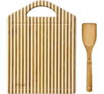 Разделочная доска TALLER с лопаткой, 255х355х19 мм, лопатка 30.5 см TR-2205