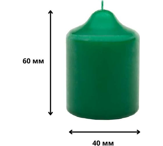 Свеча Антей Candle бочонок 40x60 мм, цвет: зеленый, запах: яблоко 5070925