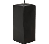 Квадратная свеча Lumi призма 60x60x150 мм, цвет: черный 5078137