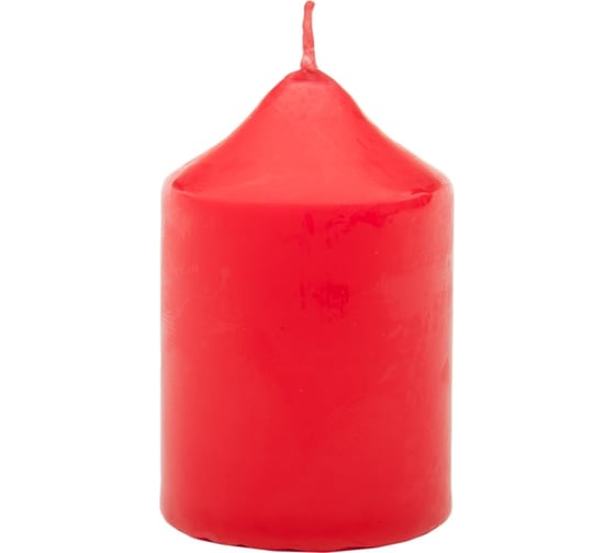 Свеча Антей Candle бочонок 40x60 мм, цвет: красный 5070933