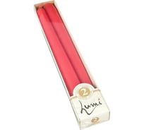 Античная свеча Lumi 22x250 мм, цвет: красный, 2 шт 5070652
